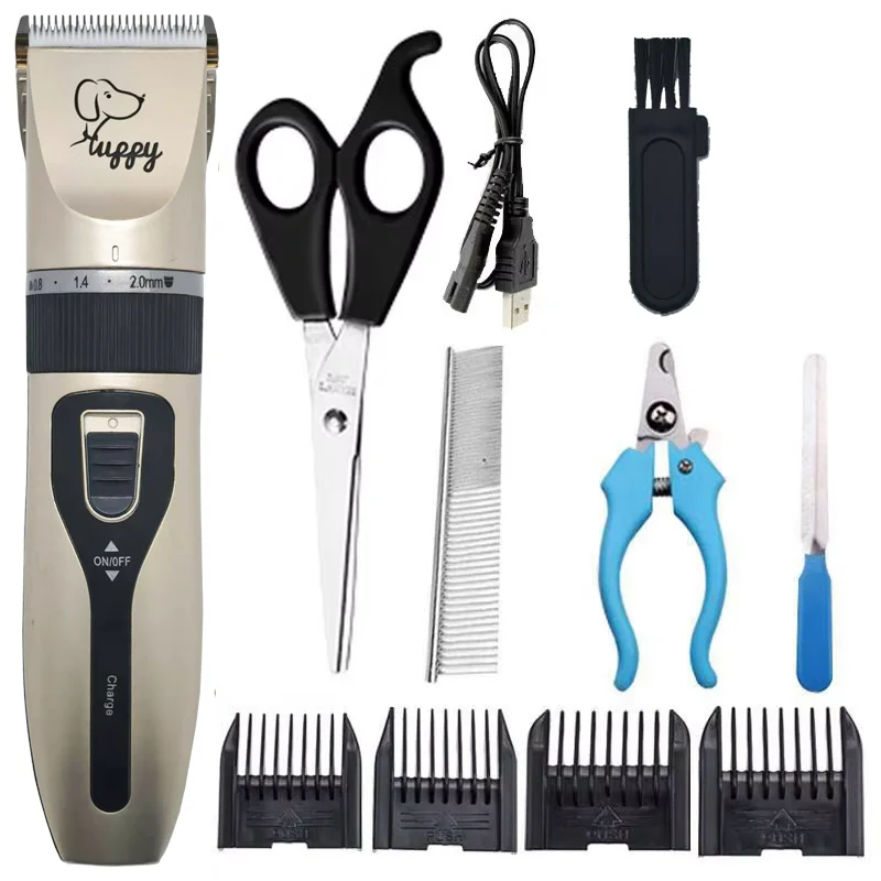 Dog Clipper Dog Hair Clippers Grooming (Pet/Cat/Dog/Rabbit) Haircut Trimmer Shaver Set Pets Cordless Rechargeable Professional